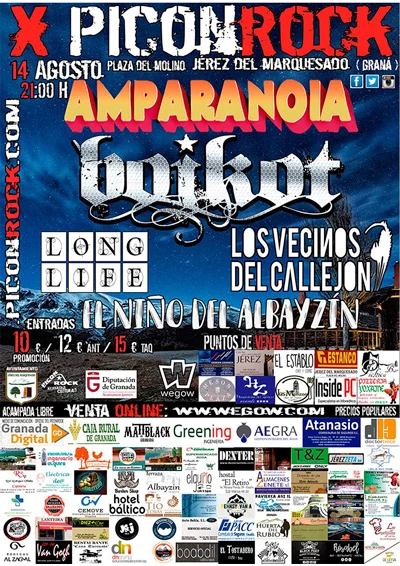 Cartel Piconrock 2019